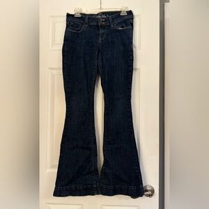 Old Navy Dark Blue Sz 2 Ultra Blue Flare Jeans